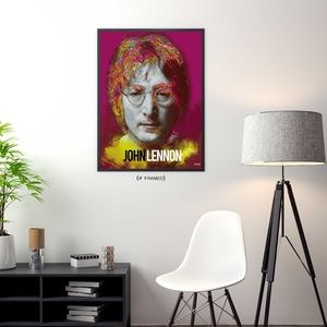 John Lennon Poster Beatles Music Art Print (18x24)